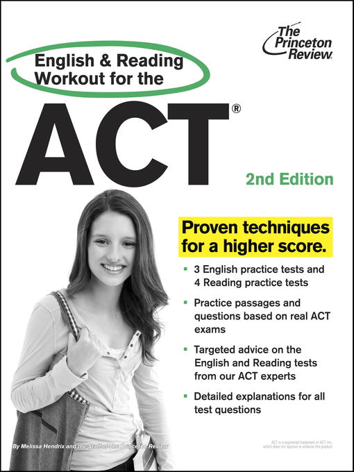 Title details for English and Reading Workout for the ACT by Princeton Review - Available